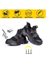 Men's safety shoes breathable anti-smashing anti-puncture safety shoes work shoes new all seasons