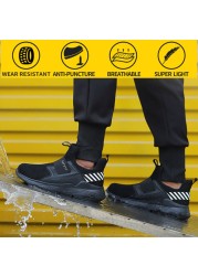 Men's protective safety shoes anti-puncture safety shoes summer work shoes breathable and deodorant men's shoes work shoes