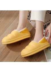 Men and women winter slippers fur slippers passionate and comfortable garden clogs mules slippers home cotton shoes couple indoor slippers