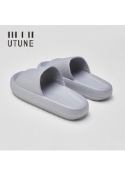 UTUNE EVA Slides Women Platform Slippers Summer Indoor Shoes Bathroom Beach Sandals Men Outside Non-slip Pink Slippers for Woman