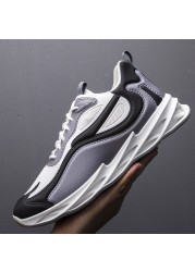 2022 new color matching lace-up blade sneakers breathable autumn high quality lightweight fashion running shoes trend men