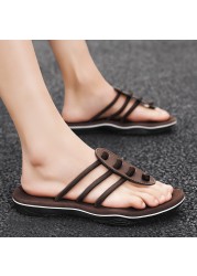 Thick Bottom Slippers Men Soft Bottom Sandal Sole Men Flip Flops EVA Non-slip Beach Summer Slippers Men Shoes