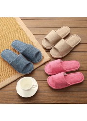 Jron-Men's and Women's Home Slippers Solid Summer Shoes Large Size New Collection