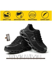 New anti-puncture safety shoes for men sports anti-puncture resistant sportswear soft-soled safety protection work shoes