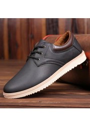 Leather casual shoes for men 2021 autumn winter original brand luxury platform oxfords shoes male walking breathable sneakers