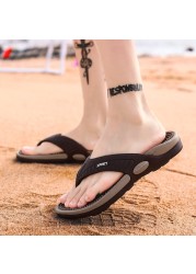 RYAMAG Massage Flip Flops Summer Men Slippers Beach Sandals Comfortable Men Casual Shoes Fashion Men Flip Flops Shoes 2022