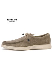 BHKH 2022 Autumn Men's Boat Shoes Fashion Smart Casual Shoes Men Comfortable Casual Shoes High Quality Shoes Breathable Shoes