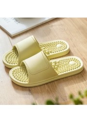 Massage slippers unisex couple shoes indoor home soft non-slip wear-resistant insoles