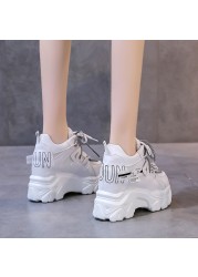 Lucifer Breathable Chunky Sneakers Women 2022 Fashion Height Increasing Platform Vulcanize Shoes Woman Thick Bottom Sneakers