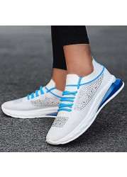 Flat Women's Shoes Plus Size 35-43 Fashion Lace-up Mesh Breathable Hot Drill Socks Casual Women Sneakers Running Women's Shoes