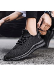 Men Sneakers Mesh Breathable Running Shoes Male Lightweight Athletic Sneakers Man Casual Shoes Work Safety Shoes2022