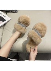 Cute indoor slippers baotou cotton slippers women's shoes