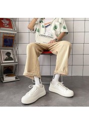 Men's casual shoes Korean version all-match Harajuku Ulzzang casual men's shoes student thick-soled platform shoes fashion sneakers