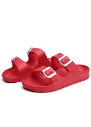 Men Slippers Thick Sole Non-slip Mens Sandals Summer Water Shoes Candy Color Slides Mens Beach Shoes Men Slippers Brand Designer