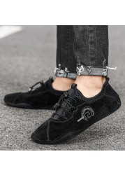 2022 new men's casual shoes men's shoes fashion high quality shoes leather driving shoes flat shoes handmade luxury boat shoes big size