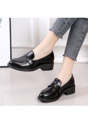 JMPRS Simple Patent Leather Loafers For Women 2022 Spring Autumn Slip On Flats Woman Solid Color Soft Sole Casual Shoes