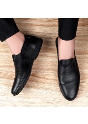 Genuine leather men's shoes fashion design casual shoes men's shoes soft breathable driving shoes slip-on loafers