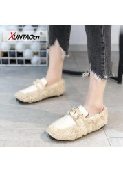 2022 Fashion Women Moccasin Shoes Casual Women Sneakers Autumn Loafers Flats Fur Loafers Slippers Flats Toe Shoes