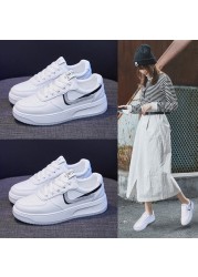 White shoes women 2021 spring new running shoes women platform shoes slip on flats loafers shoes sneakers women trainers