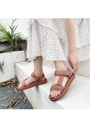 2021 summer women's shoes fashion casual sports sandals velcro flat sandals women platform sandals