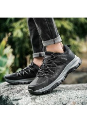 2022 New Men Casual Shoes Outdoor Breathable Fashion Shoes Men Sneakers Luxury Brand Trekking Hiking Shoes Non-slip Sneakers