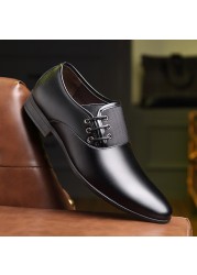 ZYYZYM - Men's Formal Shoes, Men's Formal Shoes, Fashionable, Size 38-47, Black & Brown, Classic, Party Shoes