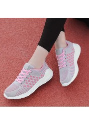 Women Breathable Running Shoes Comfortable Sneakers Mesh Soft-soled Shoes Women Flat-soled Casual Shoes Shoes