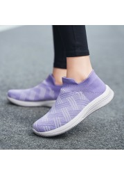 Ladies mesh comfortable lazy shoes and breathable shoes soft sole casual outdoor shoes shoes