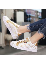 VIP Women Vulcanized Shoes Sneakers Lace Up Casual Shoes Woman Flat Leather Shoes chausiras femme Zapatos Mujer Lady Shoes Women