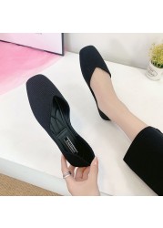 new women casual flat shoes spring summer ballet loafers slip on slips soft round toe loafers ladies vulcanized shoes