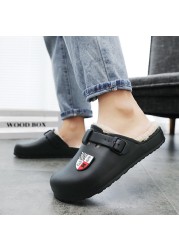 Slides for Men Indoor Slippers Home Cotton Shoes Winter Indoor Slippers Designer Sandals Women Luxury 2021 Slides for Men