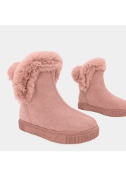 Women Winter Boots Platform Plus Size 43 Snow Boots With Thick Bottom And Velvet Thick Warm Cotton Boots Thigh High Flat Shoes