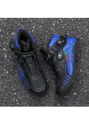 Professional Motorcycle Boots Winter Flats Motorcycle Boots For Men Road Speed ​​Motorbike Sneakers For Women