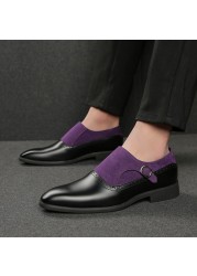 New Fashion Men Casual Shoes Breathable Leather Party Loafers Office Shoes For Men Driving Moccasins Comfortable Slip On Size 48