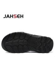 Size 48 New Fashion Casual Men Shoes Genuine Leather Soft Non-slip Beach Shoes Summer Sandals Walking Flats Sneakers
