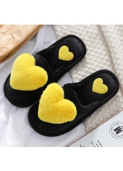 Women Smiley Face Flower Slippers Fashion Fluffy Winter Warm Slippers Woman Cartoon Animals Indoor Slippers Funny Shoes