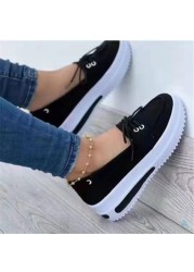 2022 new thick-soled women's sports shoes casual fashion comfortable slip-on flat shoes women's increased vulcanized shoes