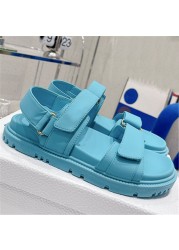 Blue Sandals Dad Shoes Women Gladiator Flat Ladies Sandals Color New Sandalias De Mujer Hawk Shoes For Women Summer 2022