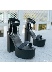 2022 Summer Women Pumps Shoes Women Heels Sandal Designer High Heels Shoes Platform Shoes Party Club Gothic