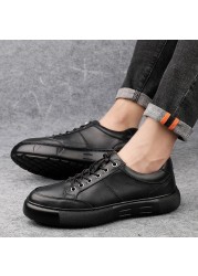 Genuine leather men's shoes, breathable casual shoes, designer, fall-summer, 2020