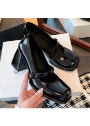 MEMUNIA 2022 New Popular Genuine Leather Pumps Pointed Toe High Heel Women High Heels Ladies Simple Shallow Shoes