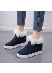 2021 New Women Winter Warm Shoes Korean Version Flat Ankle Casual Shoes Women Platform Female Thicken Shoes Zapatillas De Mujer