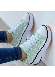 New Women Sneakers Thick Sole Shoes Woman Platform Sneakers Female Casual Sports Shoes Ladies Canvas Shoes Height Increase