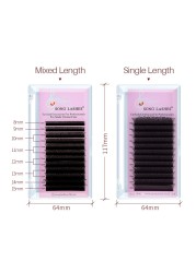 Song Lashes Y Shape Fans Pre-made Eyelash Extensions for Salon Individual Eyelashes C D DD Curl 2D YY Lashes Y Shape Lashes