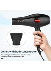 CkeyiN 2200W Professional Hair Dryers Strong Power Blow Dryer Salon Barber Styling Tool with 3 Temperature 2 Speed ​​Personal Care