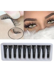 New 10pcs/set Professional Eyelashes Glue For Eyelashes Dark Black Waterproof Long Lasting Eye Lash Glue Accessories For Makeup Tools