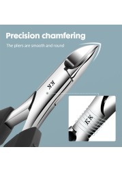 KK Pliers Stainless Nail Clipper Professional Anti Splash Ingrown Paronychia Manicure Correction Tool Pedicure Scissors Foot Care