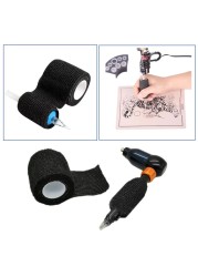 5/10/15/20 Black Tattoo Fist Bandage Cover Wraps Nonwoven Tapes Waterproof Self Adhesive Finger Protection Tattoo Accessories