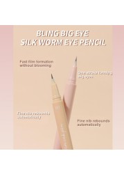 Professional Matte Brown Lying Silkworm Pen Liquid Eyeliner Pen Fast Drying Long Lasting Eye Beauty TSLM1