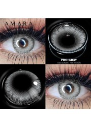 Amara Natural Colored Contact Lenses Blue 2pcs Beautiful Contacts Pupils Colored Contact Lens Yearly Makeup Cosmetics Contact Lens